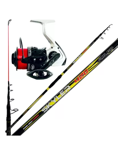 Kit Surfcasting 420 Canne Carbone + Moulinet Talent avec Ligne