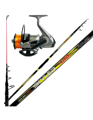 Kit Surfcasting 420 Canne Carbone + Moulinet Talent avec Ligne