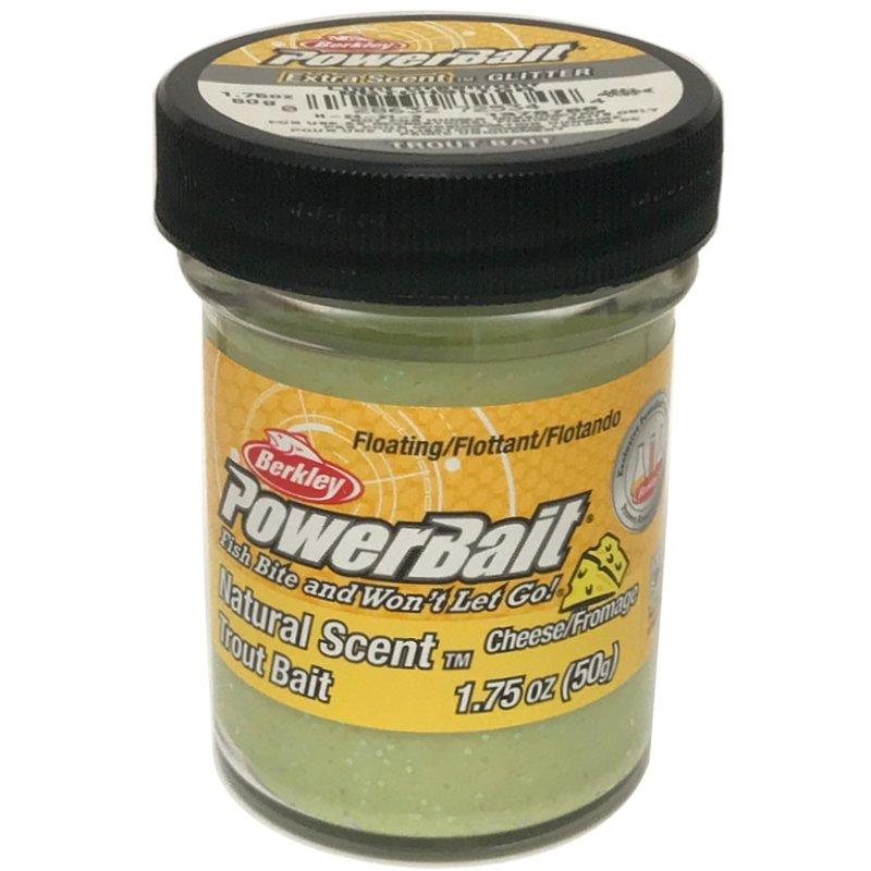 Berkley Powerbait Glitter Trout Bait Trout Batter Light Green Extra Scent  Taste Cheese