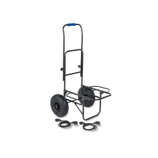 Chariot d'équipement de pêche Sele avec roues gonflables