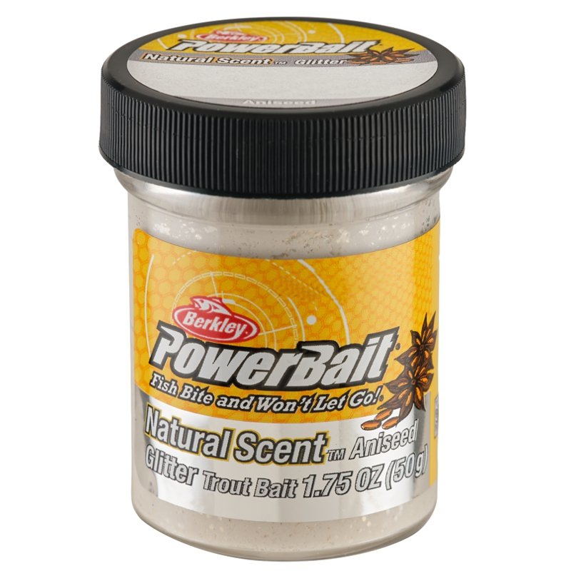 Berkley Powerbait Glitter Trout Bait White Batter for Sinking Anise