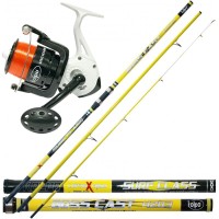 Fishing Kit - Combo Surfcasting Barrel 200 gr carbon Reel and Wire