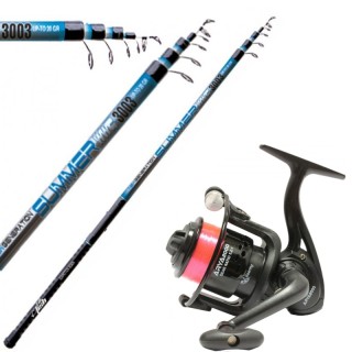 Combo Canna From Fishing Bolognese Delta 4 m in kit With Reel